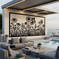 Wildflower Large Metal Wall Decor