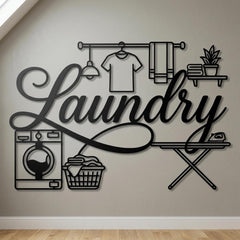 Laundry Room Metal Sign
