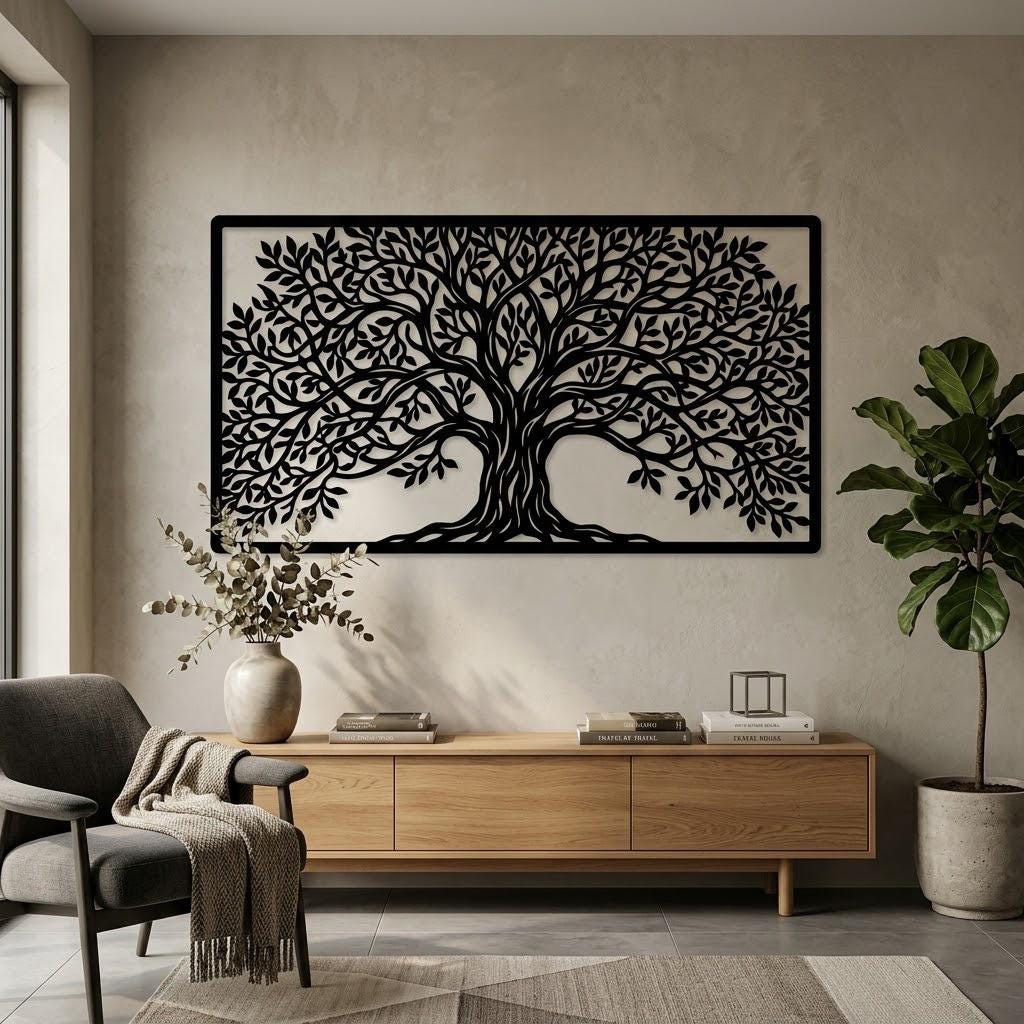 Majestic Tree Metal Wall Decor
