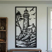 Lighthouse Metal Wall Decor
