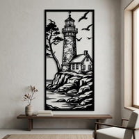 Lighthouse Metal Wall Decor
