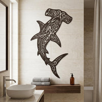 Hammerhead Shark Metal Wall Decor