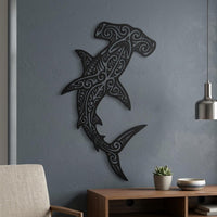 Hammerhead Shark Metal Wall Decor