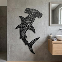 Hammerhead Shark Metal Wall Decor