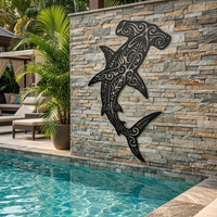 Hammerhead Shark Metal Wall Decor