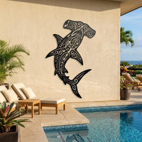 Hammerhead Shark Metal Wall Decor
