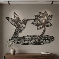 Hummingbird Metal Wall Decor