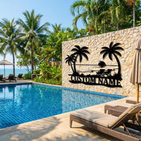 Personalized Beach House Sign
