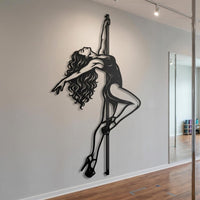 Pole Dance Metal Wall Decor