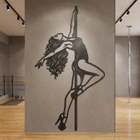 Pole Dance Metal Wall Decor
