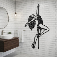 Pole Dance Metal Wall Decor