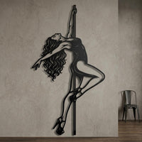 Pole Dance Metal Wall Decor