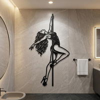 Pole Dance Metal Wall Decor