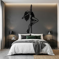 Pole Dance Metal Wall Decor