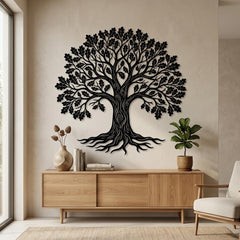 Oak Tree Metal Wall Decor
