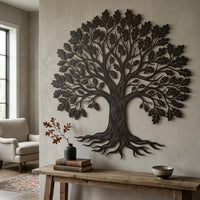 Oak Tree Metal Wall Decor