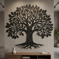 Oak Tree Metal Wall Decor