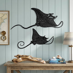Manta Ray Metal Wall Decor