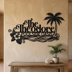 Personalized Poolside Sign