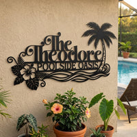 Personalized Poolside Sign