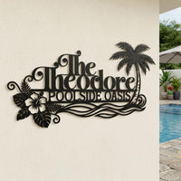 Personalized Poolside Sign