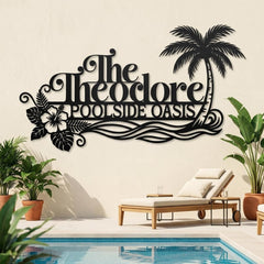 Personalized Poolside Sign