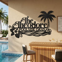 Personalized Poolside Sign