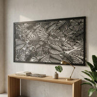 Tropical Leaves Metal Wall Art