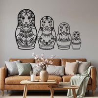 Matryoshka Metal Wall Art