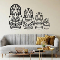 Matryoshka Metal Wall Art