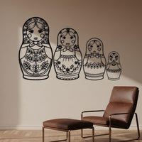 Matryoshka Metal Wall Art