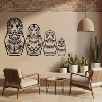 Matryoshka Metal Wall Art