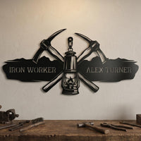 Miner Custom Metal Sign