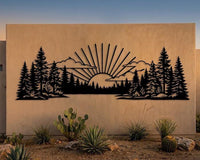 Mountain Landscape Metal Wall Decor