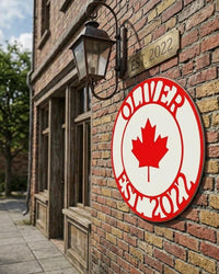 Custom Canada Family Name Sign