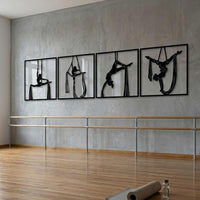 Aerial Silk Metal Wall Art