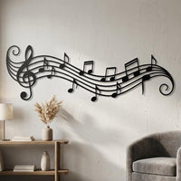 Musical Notes Metal Wall Art