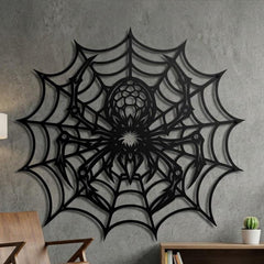 Spider Web Metal Wall Art