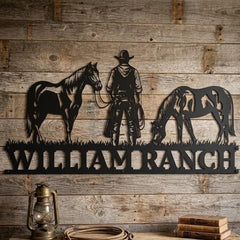 Western Ranch Name Sign