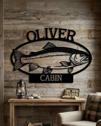 Fishing Cabin Sign