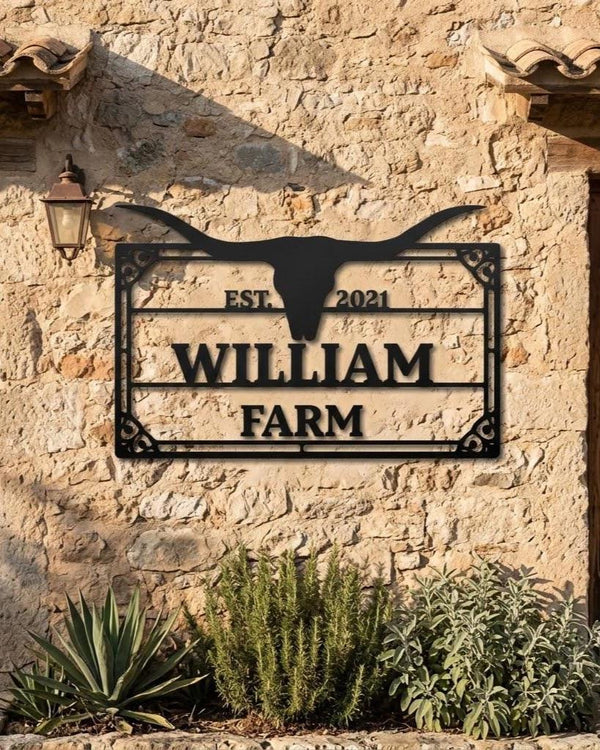Custom Farm Name Sign