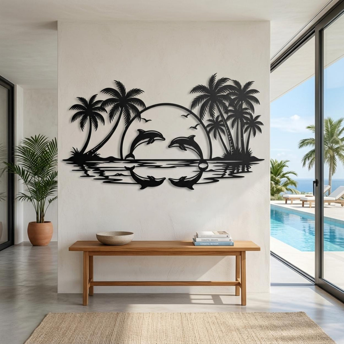 Tropical Dolphin Wall Art