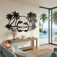 Tropical Dolphin Wall Art