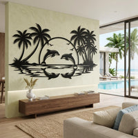 Tropical Dolphin Wall Art