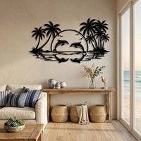 Tropical Dolphin Wall Art