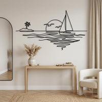 Sailboat Metal Wall Decor