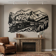 Steam Train Metal Wall Decor