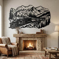 Steam Train Metal Wall Decor