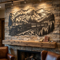 Steam Train Metal Wall Decor