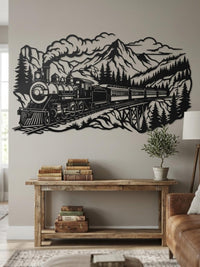 Steam Train Metal Wall Decor